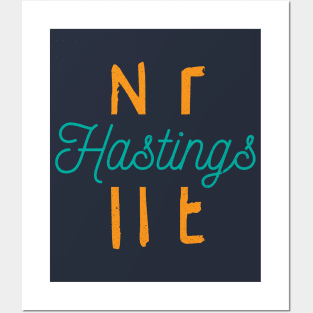 Hastings Nebraska City Typography Posters and Art